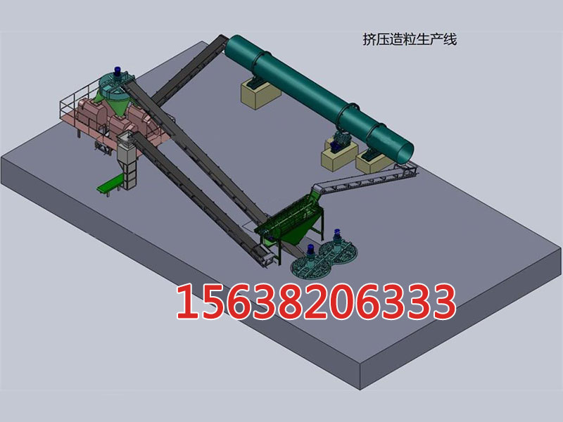 高性能复混肥对辊造粒机问世